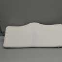 Contour Memory Foam Pillow Orthopedic Sleeping Pillows, Ergonomic Cervical Pillow for Neck Pain - for Side Sleepers, Back and Stomach Sleepers, Free Pillowcase Included (Firm & Queen) (Queen(24*15*4.8 inches), White)