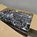 Bonpally Room Divider Curtain Rod, No Drilling Tension Rod for Room Separation, 4-10ft(H) 28-114inch(W) Adjustable Heavy Duty Floor to Ceiling Wall Divider Room Partition Privacy Separator, Black