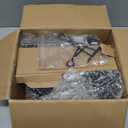 PASAMIC 2 Pack Solar Wall Lanterns with Replaceable Bulb, Outdoor Hanging Solar Lights with 4 Solar Panels, Dusk to Dawn Led Outdoor Wall Sconce, Anti-Rust Waterproof Wall Lanterns with Hooks (Black)