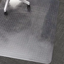 Crystal Clear 1/5" Thick 47" x 35" Heavy Duty Hard Chair Mat, Can be Used on Carpet or Hard Floor