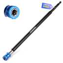 WORKPRO Drill Bit Extension, 12" Magnetic Drill Screwdriver Bit Holder Extender with Aluminum Sleeve, 1/4 Inch Hex Quick Release Bit Holder for Drill