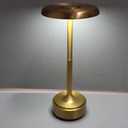 5200mAh Rechargeable Cordless LED Table Lamps Touch Sensor Light, 3-Levels Portable Dimming Wireless Battery Operated Lamp,Night Light/Restaurant Table/Outdoor/Coffee/Bar (Gold)