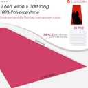 Red Carpet Runner for Party,140GSM 2.6FTx15FT Carpet Party Decorations,Red Runway Rug for Prom Felt Non-Woven Fabric,Runner for Wedding Ceremony (Pink, 2.6x30 FT)