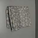 Blue Gray Daisy Floral Block Print Pillow Covers 18X18 Inch Grey Beige Flowers Decorative Square Pillow Cases Set of 2 Farmhouse Home Decor Vintage Rustic Cute Throw Pillows For Sofa Couch Outdoor