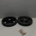 6" Lawn Mower Wheel 2 pack Wheels kits with Bolts & Nuts - Set of 2 Push Mower Plastic Wheels Fits Craftsman Mower Generator Garden Tiller Most Standard Lawn Mowers