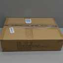 AZERPIAN Slim Rolling Cart 5 Tier Narrow Storage Cart on Wheels with MDF Board Top and Metal Handle for Small Space Kitchen Living Room Home Office Pantry Bathroom Laundry (16.38 x 5.12 x 39.17 inch)