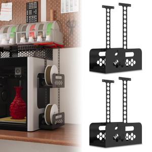 2-Pack AMS HT Storage Racks for Panda Perch H2 Series, Space-Saving AMS HT Holder Compatible with Bambu-Lab H2D H2S 3D Printers