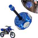 Dirt Bike Gas Cap,Motorcycle Gas Fuel Tank Cap with Breather Valve Universal CNC for SSR Apollo TAO TAO SDG YZ TTR 50cc - 150cc CRF XR RM KX KLX Dirt Pit Bike Blue