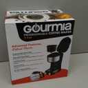 Gourmia Drip Coffee Maker – 5 Cup, OneTouch Brew, Pause & Serve, Adjustable 4 Hr Keep Warm, EZView Water Window, Black