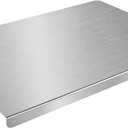 L-Shaped Stainless Steel Cutting Board for Kitchen,Small Cutting Boards 15x11 Inch Non-Slip Dishwasher Safe Double-Sided Use for Suitable for Meat, Fruits, Vegetables, BreadBaking