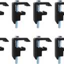Track System Mounting Clamps, Truck Topper Clamps,for Toyota,Tacoma,Tundra Truck Bed Cover -4PCS Black