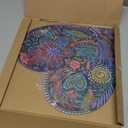 FKKA Front Porch Decor Farmhouse, Tree of Gifts Wall Art, Metal Heart Wall Decor For Bedroom, Easy Hanging With A Hanging Rope, Colorful, Gift