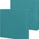 Easy-Going Waterproof Patio Cushion Covers 22x22x4 inch 2 Pack Replacement Non-Slip Outdoor Seat Cushion Slipcover with Zipper. Teal