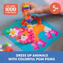 Educational Insights Pom Pom Kit: Animal Dress Up - Arts and Crafts for Kids 4-6, DIY Arts & Crafts Kits, Kids No Mess Activities, Preschool and Kindergarten Crafting Set, Toddler Craft Supplies
