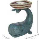 Guichifun Tealight Candle Holders Home Decorations - Whale Candle Holder for Pillar Candles Nautical Ocean for Table Bathroom Living Room Dcor Gifts 5.25 x 3 x 5.5 Inch