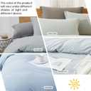 Dreaming Wapiti Duvet Cover Queen,Washed Microfiber Cornflower Blue Queen Size Duvet Cover Set,Solid Color - Soft and Breathable with Zipper Closure & Corner Ties (Cornflower Blue,Queen)