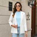 Neweek Womens Satin Blouses Long Sleeve Mock Neck Elegant Pleated Silk Shirts Tops for Business Casual Work (M)