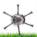 ZY&DL33 6 Inch Steel Wire Grass Trimmer Head, 2025 New Metal Weed Eater Blade, Universal Brush Cutter Head Replacement for Electric Cordless String Trimmers and Lawn Mowers (6in-1pcs)