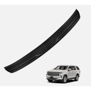 PeakPurit Rear Bumper Protector Compatible with Chevy Tahoe & GMC Yukon 2021-2025 Accessories Matte Black ABS Material Trunk Door Entry Bumper Guards