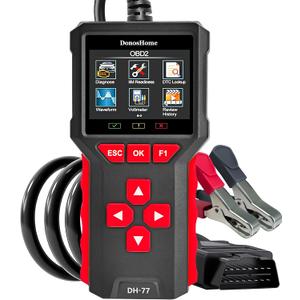 3.2" Big Screen 5 in 1 OBD2 Scanner+Battery Tester 5-36V 20-3300CCA >99.8% Accuracy Test OBD2/EOBD Diagnostic Tool Engine Code Reader EVAP Digital Diagnosis DTC for Car Motorcycle&Truck