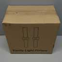 Wall Sconces Set of Two, Hardwired Brushed Gold Bathroom Sconces Wall Lighting with Clear Glass, Modern Sconces Wall Decor Set of 2 Bathroom Light fixtures for Mirror Hallway (Bulbs Not Included)