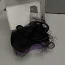 KooKaStyle Clip in Synthetic Hair Extensions Long Wavy 4PCS Thick Hairpieces Black Fiber Double Weft Natural Hair Extensions 24 Inch for Women