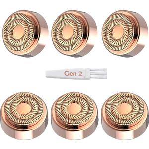 Replacement Heads for Flawless Generation 2, Facial Hair Removal Replacement Heads for Women, Compatible with Finishing Flawless Facial Hair Remover, Double Halo Replacement Heads Gen 2(6 Count)