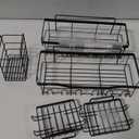 Wrought-Iron Non-Punching Bathroom Shelf, Household Toilet Soap Rack, Toiletries Storage Rack (Set of Five)