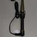 CONAIR INFINITIPRO Tourmaline Ceramic 1-Inch to 1/2-Inch Curling Wand, Tapered wand produces beachy waves (Metallic Grey)