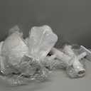 Huquary 6 Pcs Jewelry Display Set Necklace Display Stand T Bar Bracelet Holder Jewelry Bust for Home Store Trade Show(White)