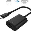 Philips USB C to HDMI Adapter, 4k 60 Hz USB Type C to HDMI Adapter for Monitor, MacBook Pro, MacBook Air, iPhone 16 Series, 15 Series, iPad Pro, Multiple Monitors Connector Cable, Black, SWU7114A/27