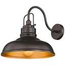 zeyu 18 Inch Barn Light, Farmhouse Outdoor Sconces Wall Lighting, Outdoor Barn Light for Garden Garage, Oil Rubbed Bronze Finish, 016-1BL ORB