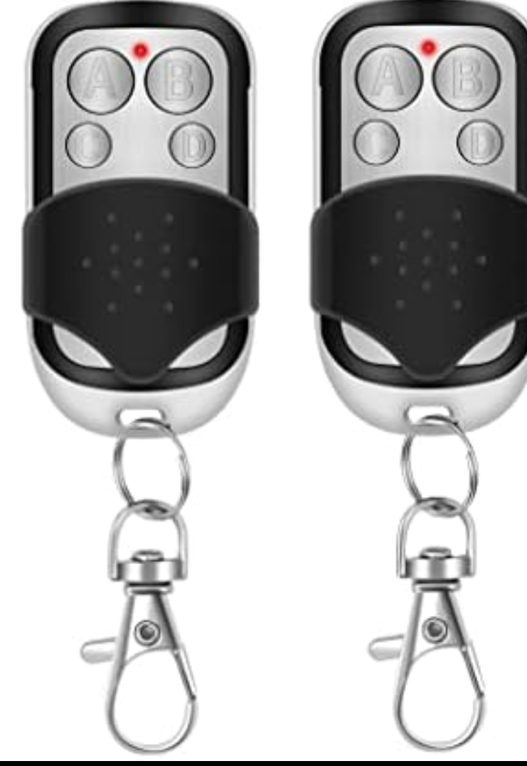 EVGATSAUTO Remote Control Key Fob, 4pcs Universal Cloning Remote Control Garage Door Opener Key Fob for Car Garage Door Gate 433mhz