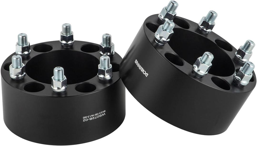 DCVAMOUS Black 6x5.5 Wheel Spacers 3 Inch with 14x1.5 Studs Compatible with Chevy GMC 6 Lug 6x139.7 for 1999-2022 Silverado Sierra 1500 Tahoe | 1988-2022 Suburban Yukon 1500 | 2019-2022 RAM-1500