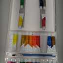 Crafts 4 All Acrylic Paint Set for Adults and Artists - 24 Pack of 12mL Paints with 3 Art Brushes, Non-Toxic Craft Paint for Easter Eggs, Ceramic Rock- Art Supplies