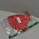 Kurt Adler Tiny 20-inch Miniature Satin Tree Skirt with Sequined Snowflake Border for Table Top Trees (Red)