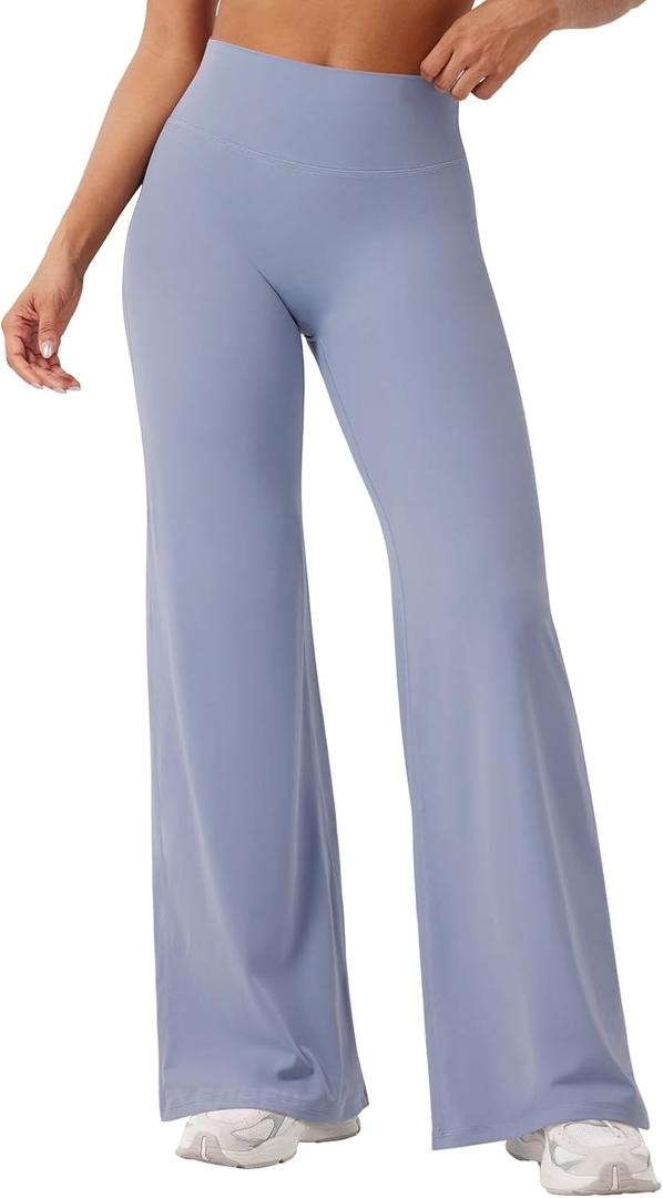 YEOREO Workout Leggings Womens No Front Seam Straight Leggings 29"/ 31.5"/ 33"/ 35" High Waist Buttery Eddiy Gym Yoga Pants (Purple, XS)