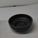 Large Decorative Bowl, Fruit Bowl for Kitchen Counter, Modern Resin Bowl for Home Decor, Key Holder for Entry Table, Artificial Stone Black