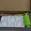 XXXFLOWER Plant Terrarium with Wooden Stand, Air Planter Bulb Glass Vase Metal Swivel Holder Retro Tabletop for Hydroponics Home Garden Office Decoration - 3 Bulb Vase