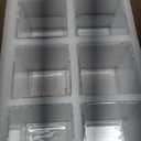 CONNOO 6 Pack Square Glass Vase 5" x 5" x 5", Clear Bulk Flower Vases for Centerpieces, Square Glass Cube Vase Floating Candle Holders for Wedding Party Home Decor