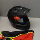 LS2 Helmets Blaze II Adventure Motorcycle Helmet W/SunShield (X-Large, Matte Black)