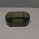 DASITON Large Capacity Makeup Brush Holder,5 Slot Makeup Brush Holder,Vintage striped Make Up Brush Holder,for Vanity Decor,Bathroom Countertops,Desk Storage Container,Cosmetic Display cases(Green)