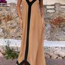 PRETTYGARDEN Womens Maxi Dress 2026 Summer Sundress V Neck Spaghetti Strap Flowy Elegant Party Dresses Beach Vacation Clothes (XL)