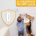 Home Security Door Lock Door Reinforcement Lock Door Locks for Kids Safety Flip Door Lock Latch Childproof Night Lock Door Security Front Door Child Safety Lock High Security Locks for Doors Inside, 2 Pack