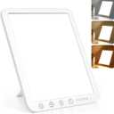 Light Therapy Lamp, 15000 Lx Sun Lamp,3 Color Temperature, 5 Levels of Adjustable Brightness and Timer Function Light Lamp, Touch Control, Rotatable Stand, Memory Function, Home/Office Use