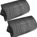 Zero Gravity Chair Set of 2 Replacement Pillow Headrest with Elastic Band, Universal Soft Removable Padded Cushion Head Pillow for Zero Gravity Lounge Chair, Folding Patio Lawn Recliner Chair, Grey