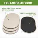 2 x Furniture Sliders for Carpet 4 PCS - 9 1/2 inch Furniture Moving Slider Chair Legs Floors Protectors– Move Your Furniture Easy & Safely (for Carpet)