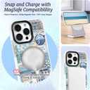 for iPhone 12 Pro Max Case, Nostalgic Beach Collage Pattern, Beach Soft Slim TPU Compatible with MagSafe, Military-Grade Drop Protection & Camera Protection for Women Girls (EastCoast)