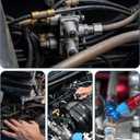 8AN Flare Male Tee Fitting Adapter with AN8 Female Swivel on Side, Black Aluminum Construction for Corrosion Resistance, Universal Fit for Fuel System Transmission Cooler Applications