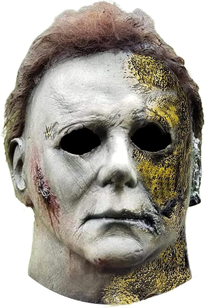 WPOZD Halloween Michael Myer Mask, Latex Horror Scary Masks for Adult Cosplay, Great for Costume Parties, Easter